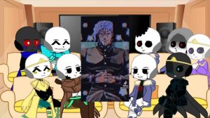Sans au react to anime Jojo😯Реакция Сансов АВ на аниме ДжоДжо😯