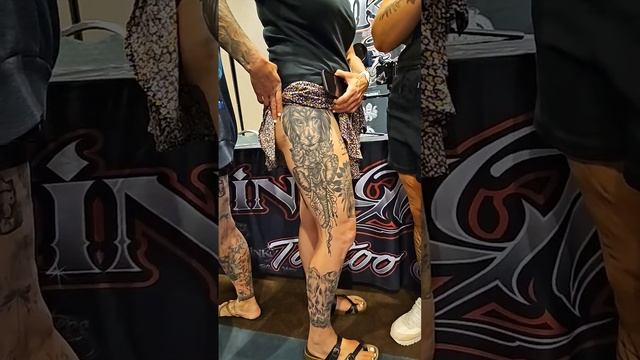 Large Black and Grey Tattoo Contest Inkmasters Chicago Tattoo Show #epicjontuazon #inkmasters