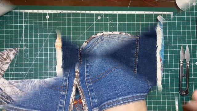 Пэчворк из джинсовых карманов.Прихватки ,большая и маленькие. смотреть онлайн