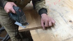 Как сделать круглую разделочную доску из доски дуба.
