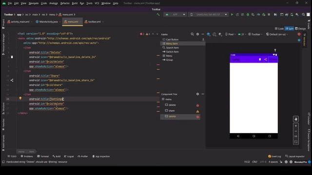 Android tutorial - 1 - Add a Custom Action Bar | AppBar | Toolbar in Android Studio смотреть онлайн