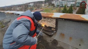 Частичный ремонт мягкой плоской кровли.