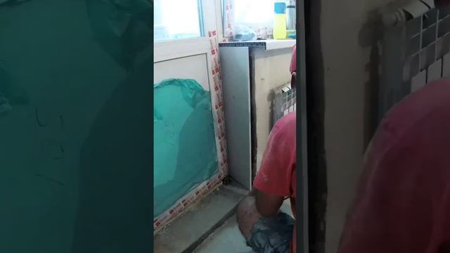 Оконный откос из гипсокартона, drywall window frame