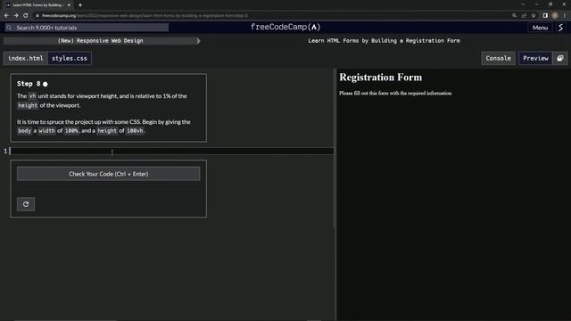 (ARCHIVED) Learn HTML Forms by Building a Registration Form - Step 8