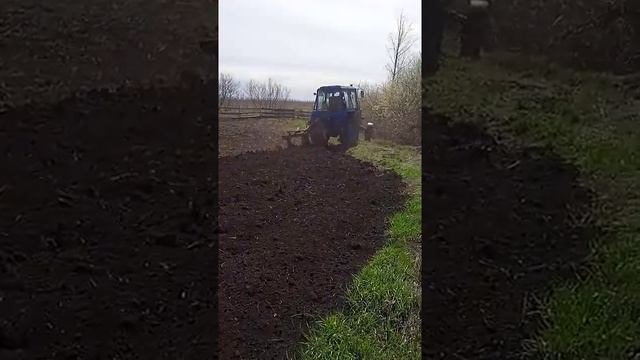 самодельный роторный плуг. мтз 82