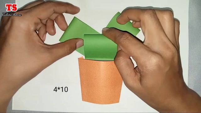 GUNTING TEMPEL KERTAS ORIGAMI BENTUK KAKTUS | KREASI ORIGAMI | IDE KEGIATAN ANAK TEMA TUMBUHAN смотреть онлайн