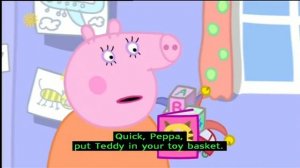 Учим английский язык вместе со свинкой Пеппа 1   Tidying Up with subtitles