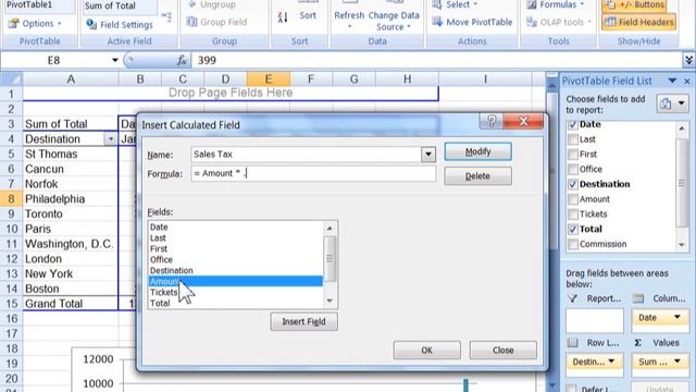 How to add custom formulas to a pivot table in Excel  - Excel Pivot Table tutorial 2010, 2013, 2016