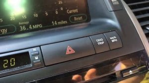 Toyota Prius 2008. Как сбросить лампочку MainReod