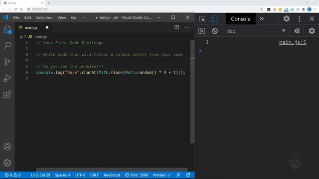 Problem Solving with Code | Your First Coding Challenge | JavaScript Tutorial for Beginners