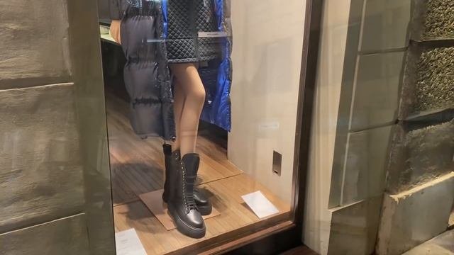 В РИМЕ МОДНО И ROMAНТИЧНО  под дождём ВИТРИНЫ VIA DEL BABUINO - VIA CONDOTTI