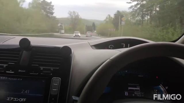 nissan leaf, Ниссан лиф поездка по трассе ! максимальная скорость реальный пробег !