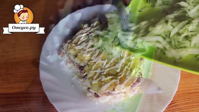 Салат Обезьянка. Новогодний рецепт смотреть онлайн