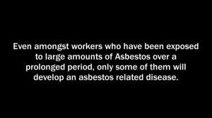 What happens if you breathe in asbestos once