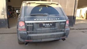 Тюнинг выхлопной системы Range Rover SPORT 5L (спортивный выхлоп + насадки)
