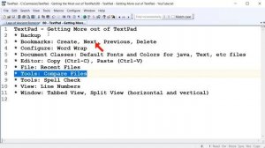 TextPad - Getting the Most out of TextPad