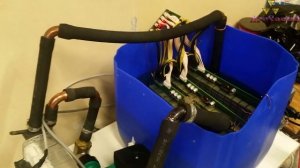 AntMiner L3+ Погружение в масло. Асик. Майнинг. Криптовалюта. Oil immersion cooling.