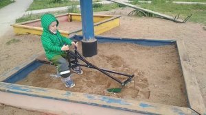 Экскаватор в песочницу своими руками DIY