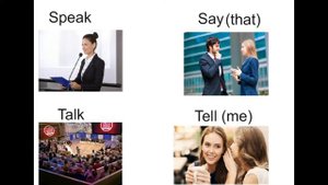 РАЗНИЦА МЕЖДУ say-speak-talk-tell, look-see-watch и др.