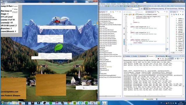 Me playing my own Jump n Run Game смотреть онлайн