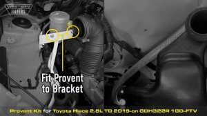 Prov-40: Provent Catch Can Kit Toyota HiAce 2.8L Turbo Diesel 2019 GDH322R 1GD-FTV