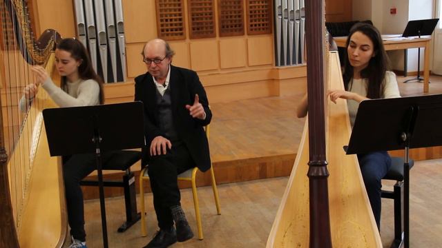 Bernard Cavanna "Anja" Master classe de harpe CRR de Paris смотреть онлайн