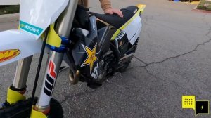 FIRST START! 2021.5 Husqvarna Rockstar Edition FC 450 | WHAT IS THAT FLASHING LIGHT?