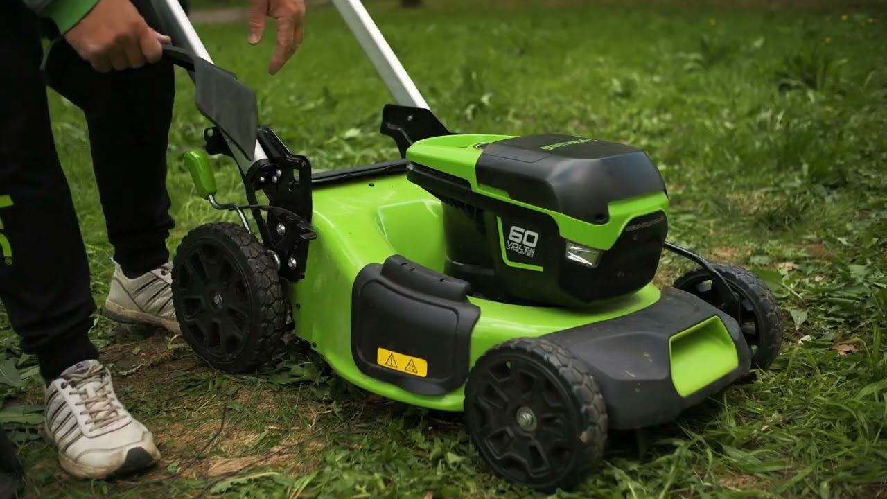 Газонокосилка аккумуляторная самоходная Greenworks GD60LM51SP, 60V, 51 см, слот на два аккумулятора