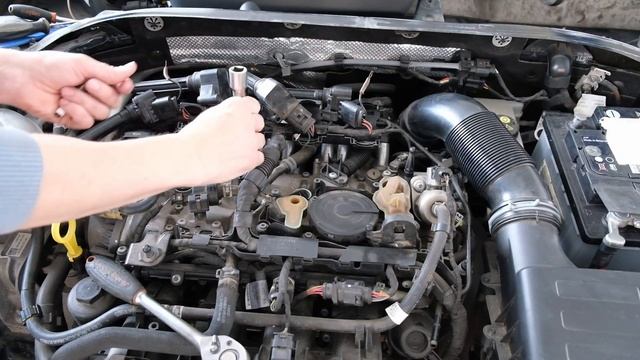 Spark Plug Replacement Skoda Superb 3 1,8 TSI (VW, AUDI) смотреть онлайн