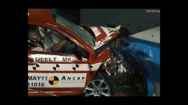 Geely 2011 ANCAP crash test смотреть онлайн