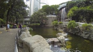 Waterfall in Hong Kong park | Hong Kong Tourism