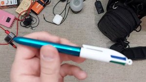 Четырёхцветная ручка. BIC 4-Color Ballpoint Pen. 4 цвета ручка БИК.