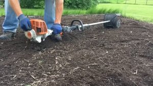 Stihl KM 130R with Mini-Cultivator Attachment BF-KM