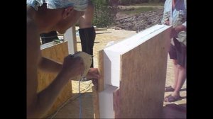 резка пенопласта в сип панелях cutting foam in SIP panels