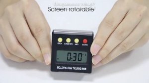 Угломер RZ, универсальный угломер с поворотом на 360 градусов, электронный цифровой мини-транспорти