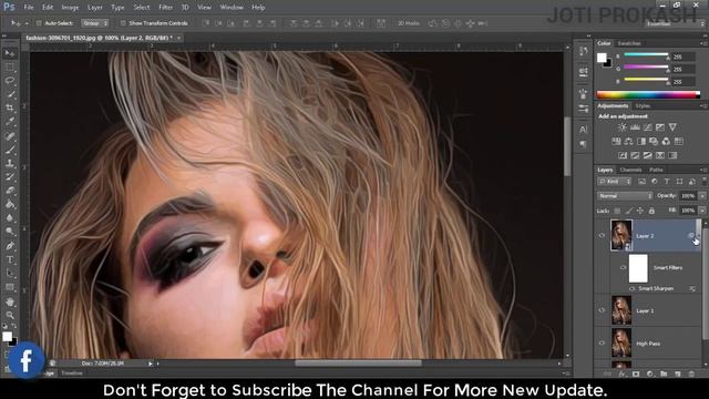 Photoshop CC Tutorial - Digital Painting Effect In Photoshop смотреть онлайн