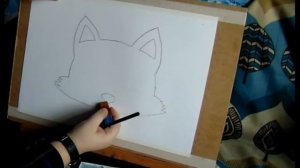 Видео-урок: Рисуем маску в виде кошки (1/3 этап).