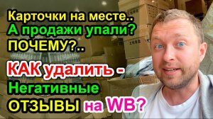 Продажи упали - Почему? / Как удалить Негативные Отзывы на WildBerries ?