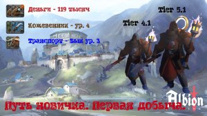 Albion Online. Путь новичка в 2024 г. (не Гайд). Старт с нуля. Серия 2. Игра начинается. Дополнено.