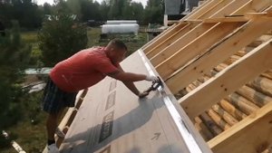 ДВУХСКАТНАЯ КРЫША, СТРОПИЛА,МЕМБРАНА, КОНТРБРУСОК, ОБРЕШЕТКА, ПОДГОТОВКА ПОД МЕТАЛЛОЧЕРЕПИЦУ,