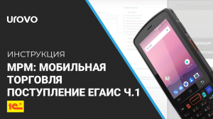 МРМ: Мобильная Торговля.  Контроль поступления, входящая ТТН ЕГАИС ч.1