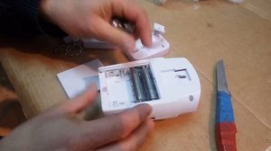 Охранная сигнализация, датчик движения. Распаковка на работе.