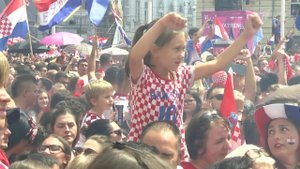 Сборную Хорватии по футболу в Загребе встретили как национальных героев