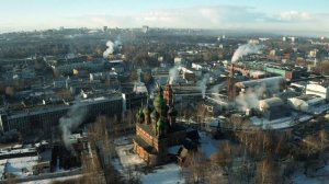 Вид на Ярославль с высоты птичьего полета