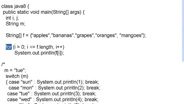 Java Part 8 Switch and Loops смотреть онлайн