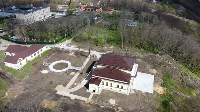 Тульская область, Одоев: усадьба Мирковича с высоты птичьего полёта.