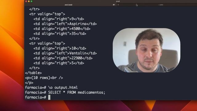 Cómo exportar una consulta de SQL a una tabla de HTML