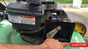 How to change air filter.in lawn mower.John Deere Briggs and Stratton air filter replacement