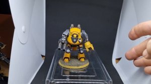 Imperial Fists Contemptor Dreadnought magnet experiment