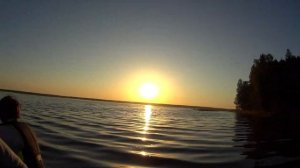 На острове Круглый озера Глубокого Выборгского района Ленинградской области России.